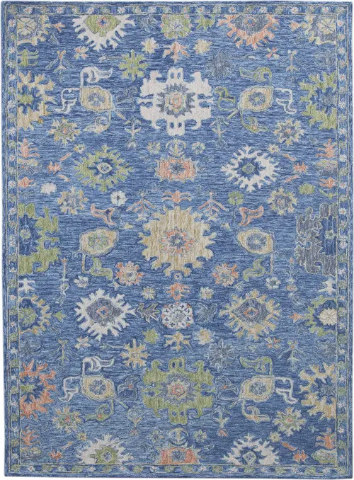 Modern Loom Radiant Multi-Colored Hand Tufted Wool Rug