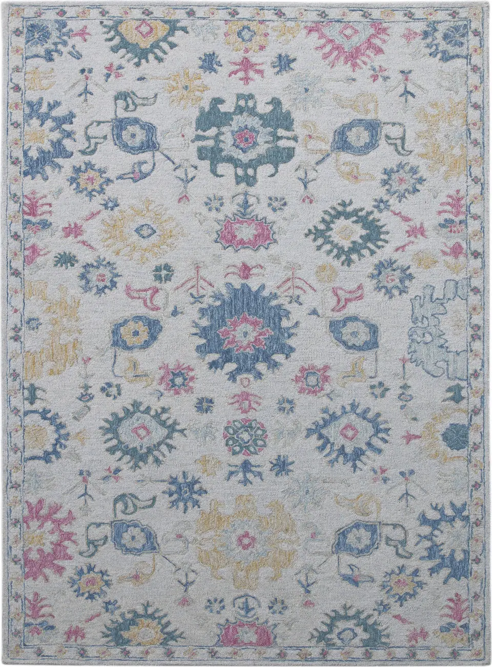 Modern Loom Radiant Multi-Colored Hand Tufted Wool Rug