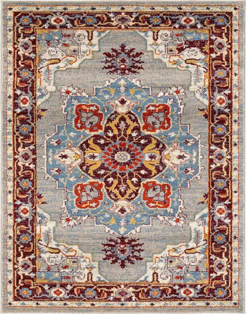 Modern Loom Sanya Multi-Colored Power Loomed Synthetic Rug