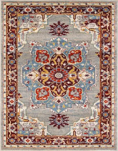 Modern Loom Sanya Multi-Colored Power Loomed Synthetic Rug