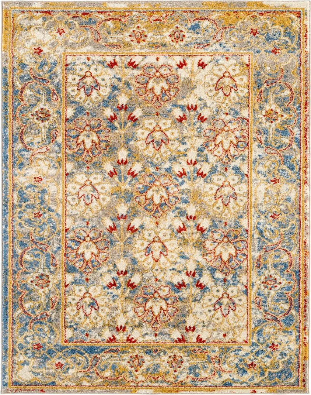 Modern Loom Sanya Multi-Colored Power Loomed Synthetic Rug