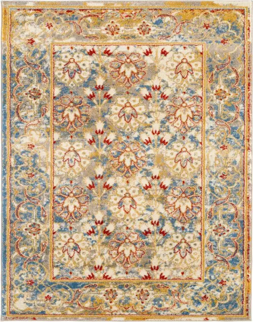 Modern Loom Sanya Multi-Colored Power Loomed Synthetic Rug