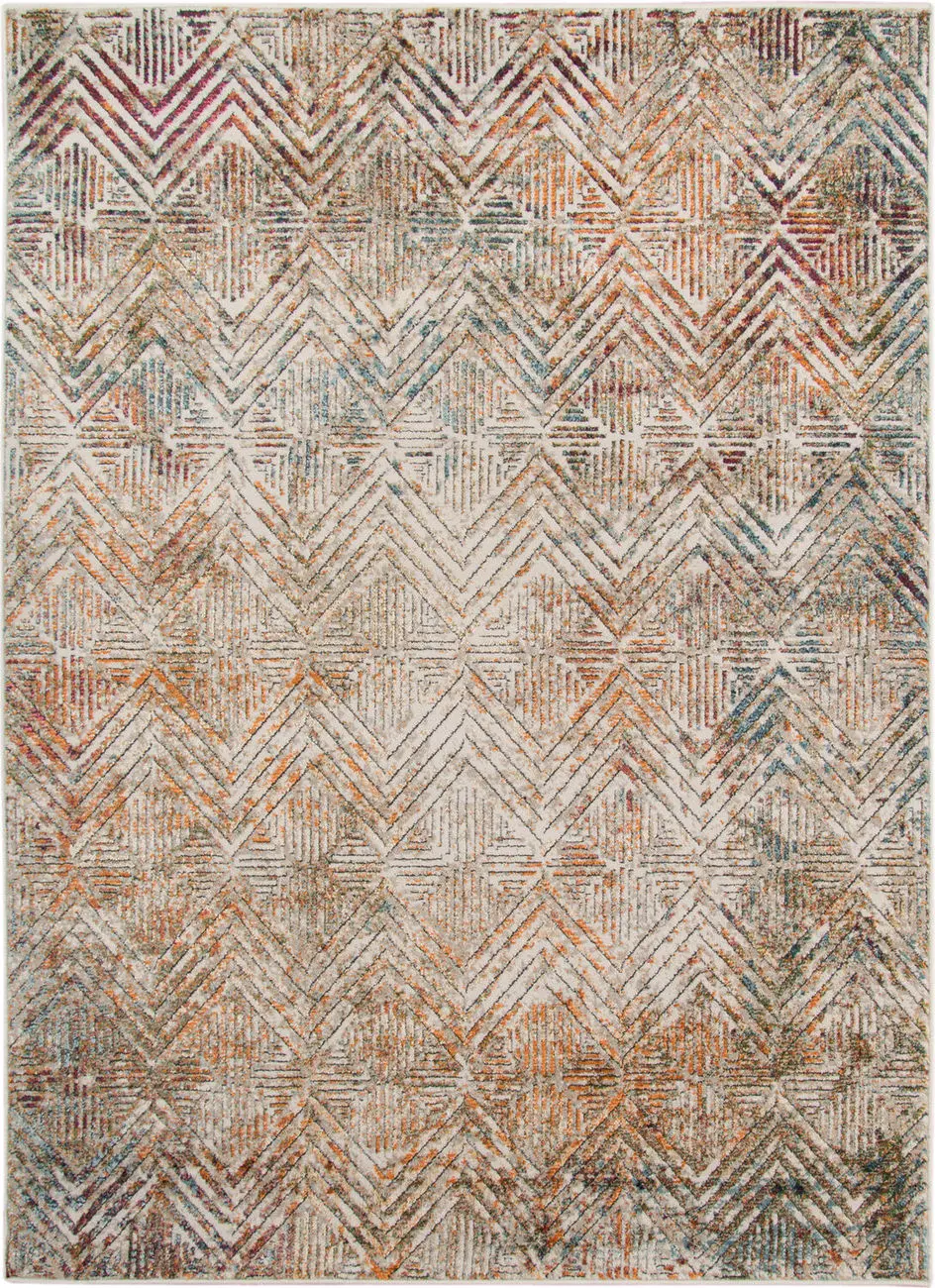 Modern Loom Xavier Multi-Colored Power Loomed Synthetic Rug