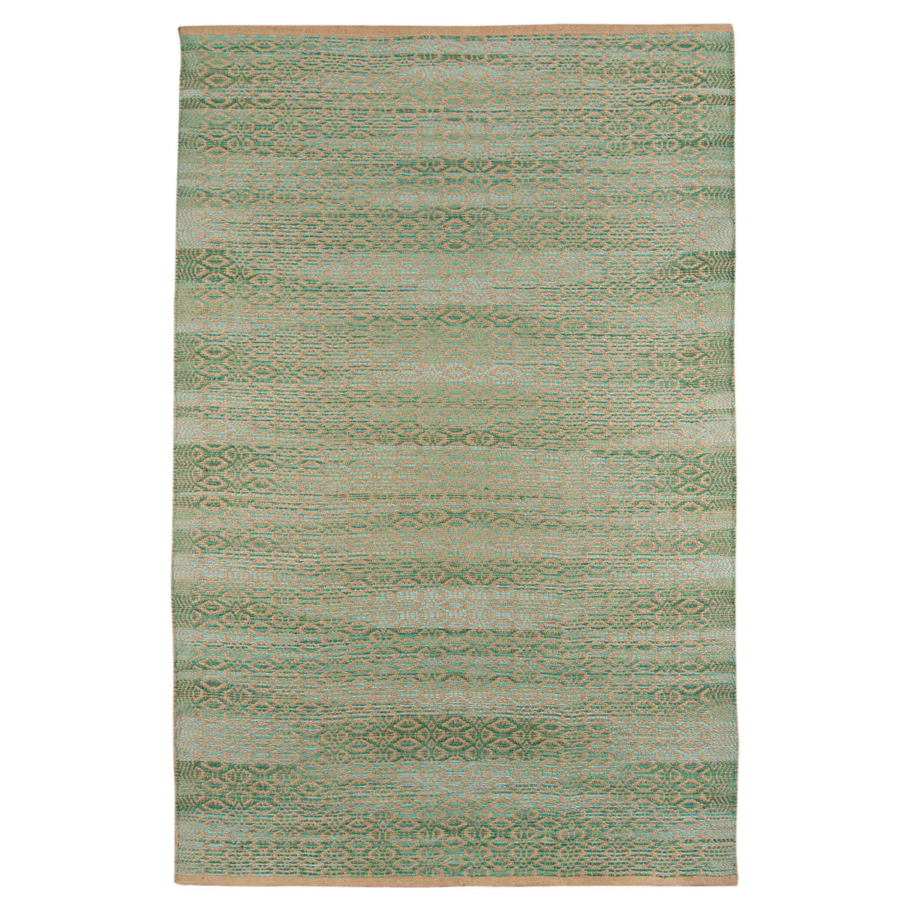 Modern Loom Zola Green Flatweave Natural Fiber Rug