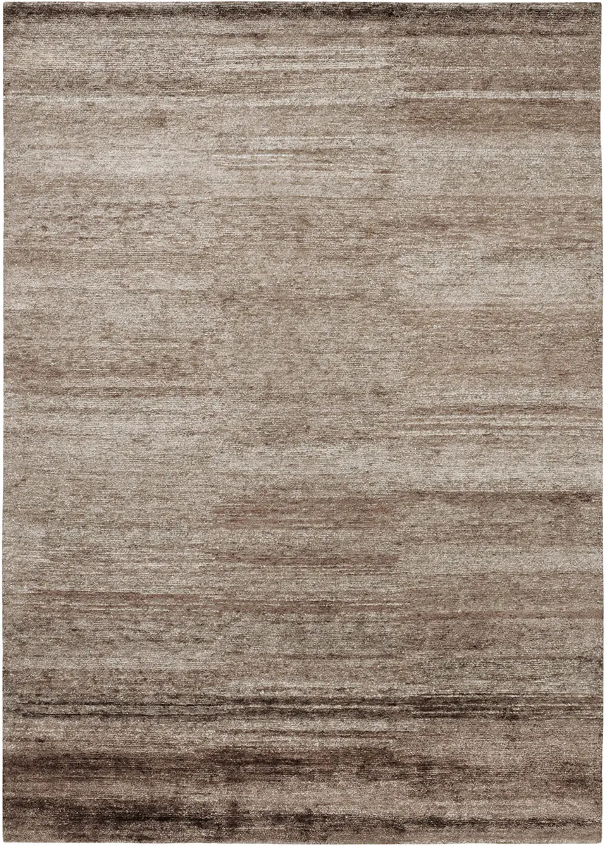 I and I Brown Cotton Silk Rug