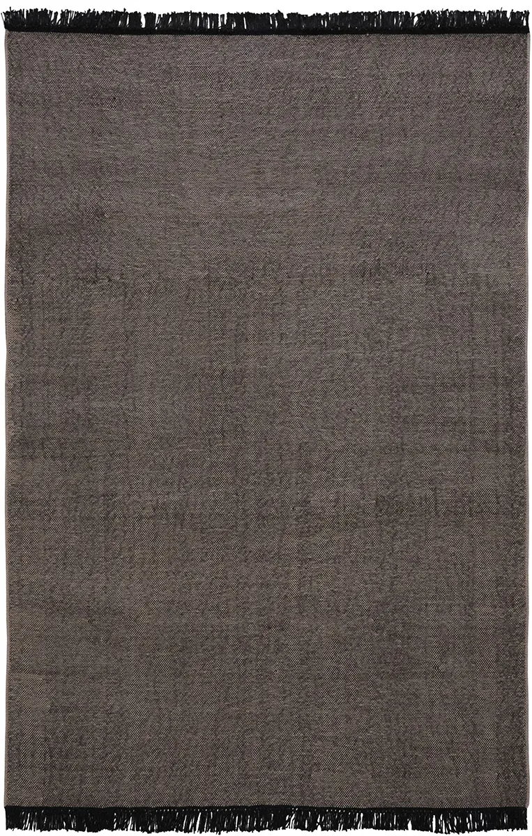 I and I Brown Wool Cotton Rug
