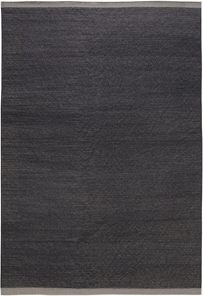 I and I Gray Solid Color Wool Rug