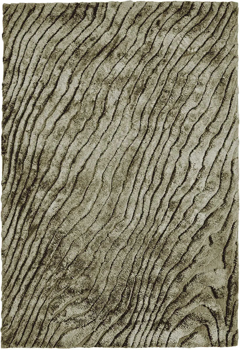 I and I Brown Shag Silk Rug