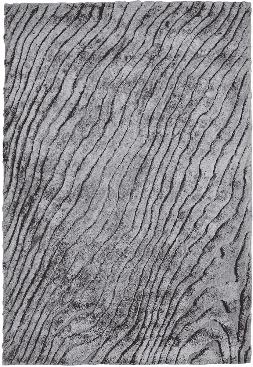 I and I White Shag Silk Rug