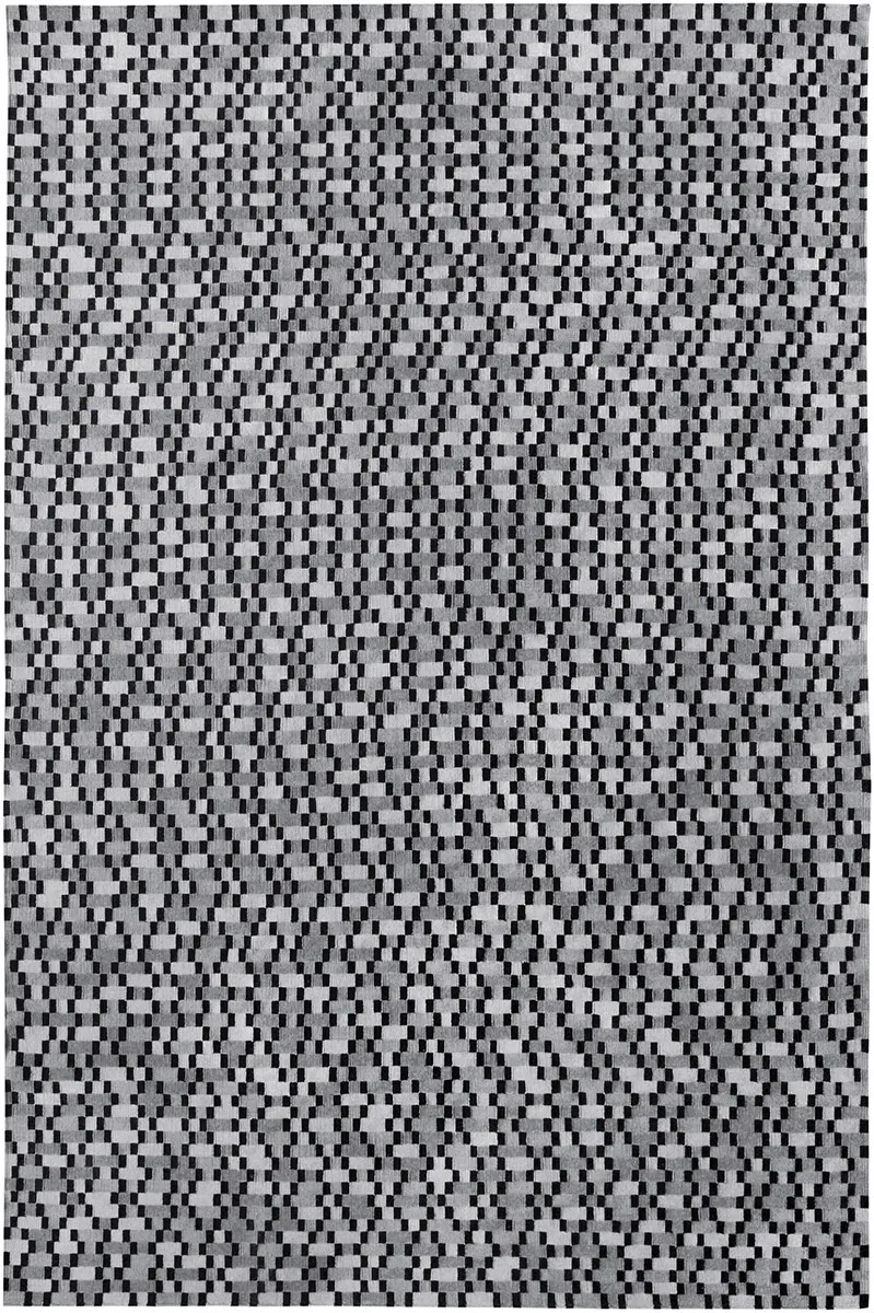 I and I White Patterned Cotton Rug 3