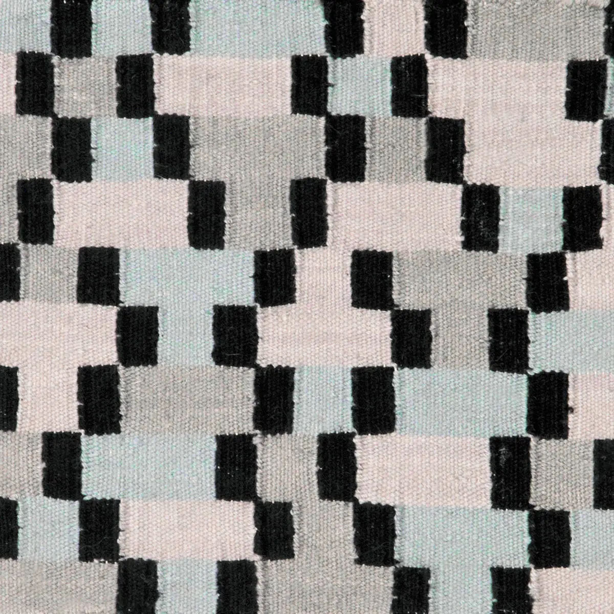 I and I White Patterned Cotton Rug 4