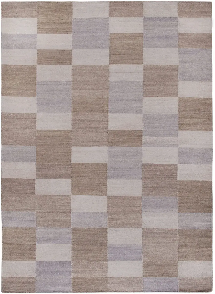 I and I White Patterned Cotton Rug 5