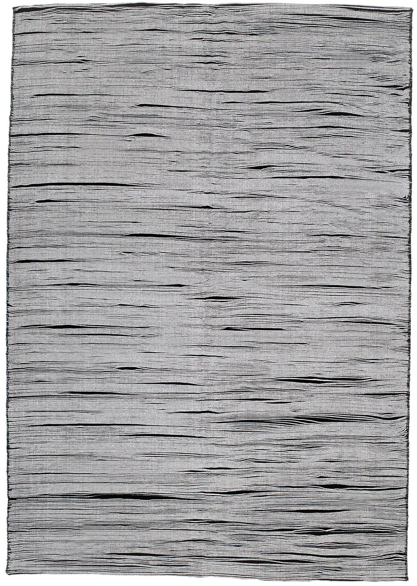 I and I White Abstract Cotton Rug 6