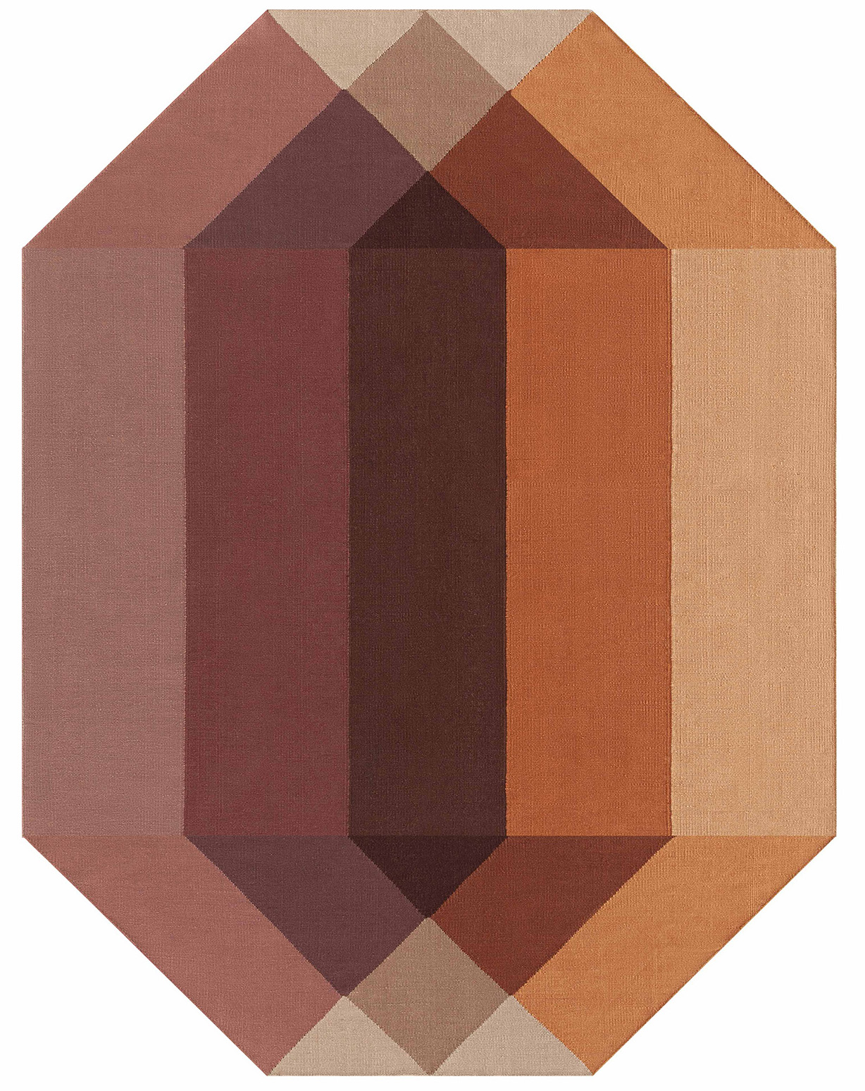 Gandia Blasco Diamond Rug Orange Red Product Image