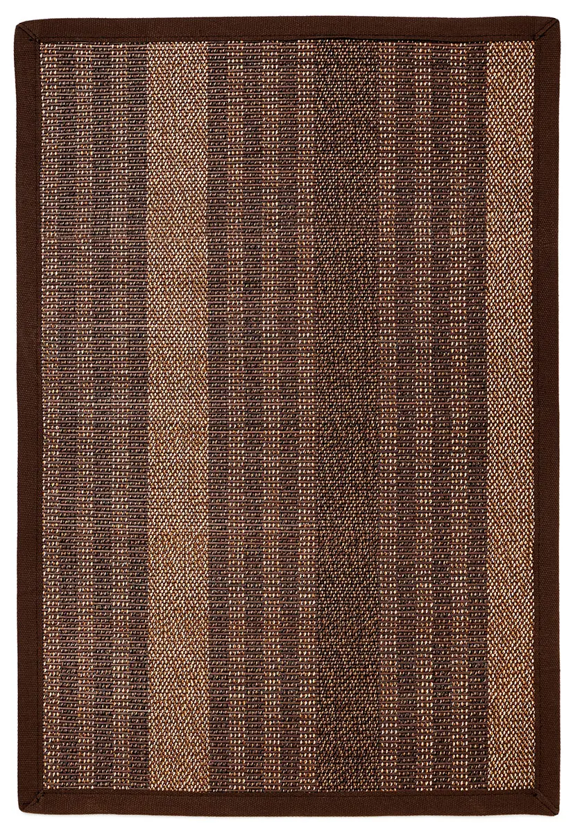 Anji Mountain Brown Flatweave Bordered Rug 3