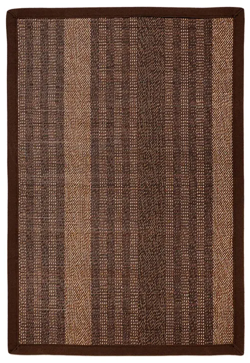 Anji Mountain Brown Flatweave Bordered Rug 3