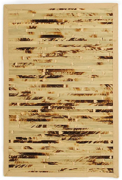 Anji Mountain Beige Bordered Flatweave Rug