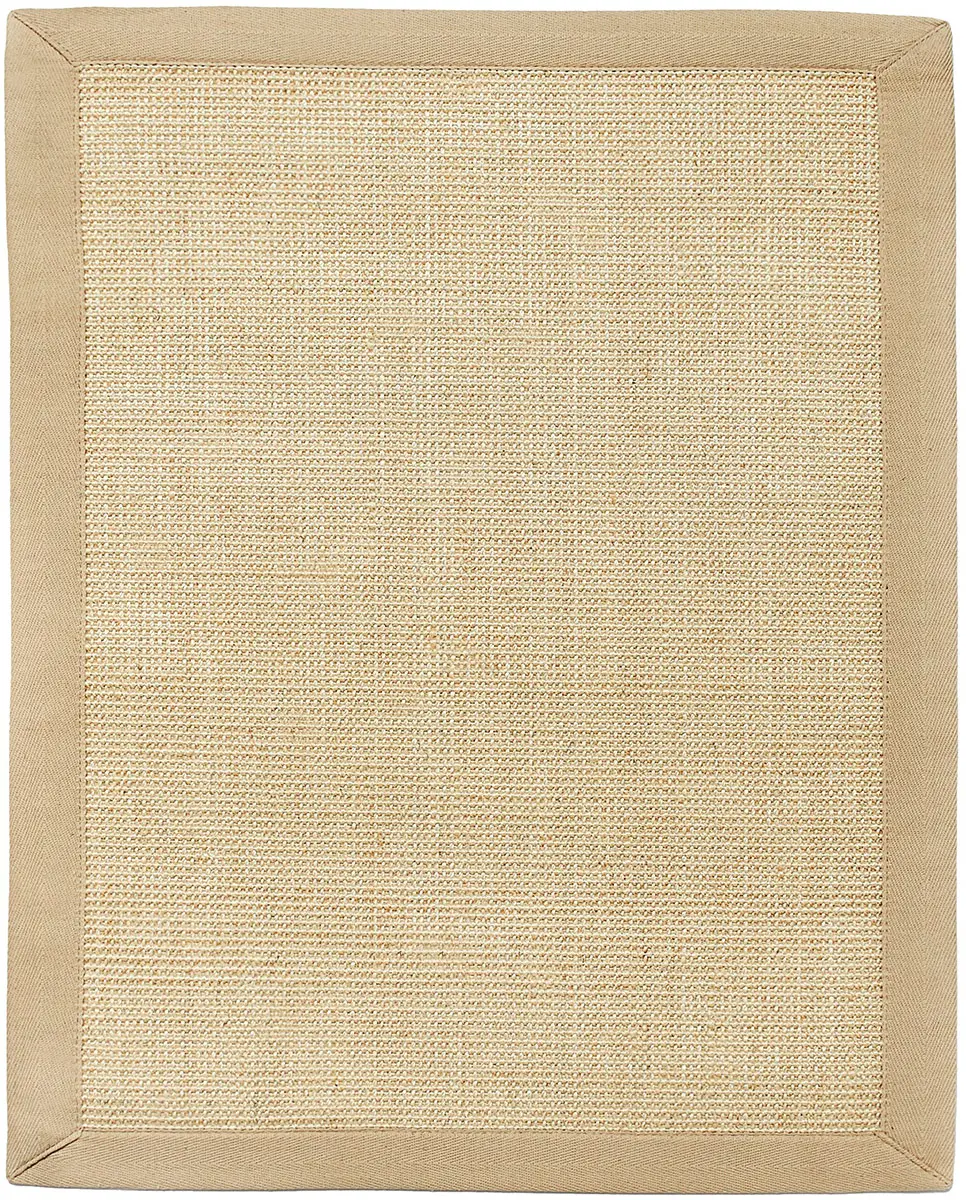 Anji Mountain Beige Flatweave Bordered Rug