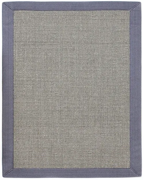 Anji Mountain White Flatweave Bordered Rug