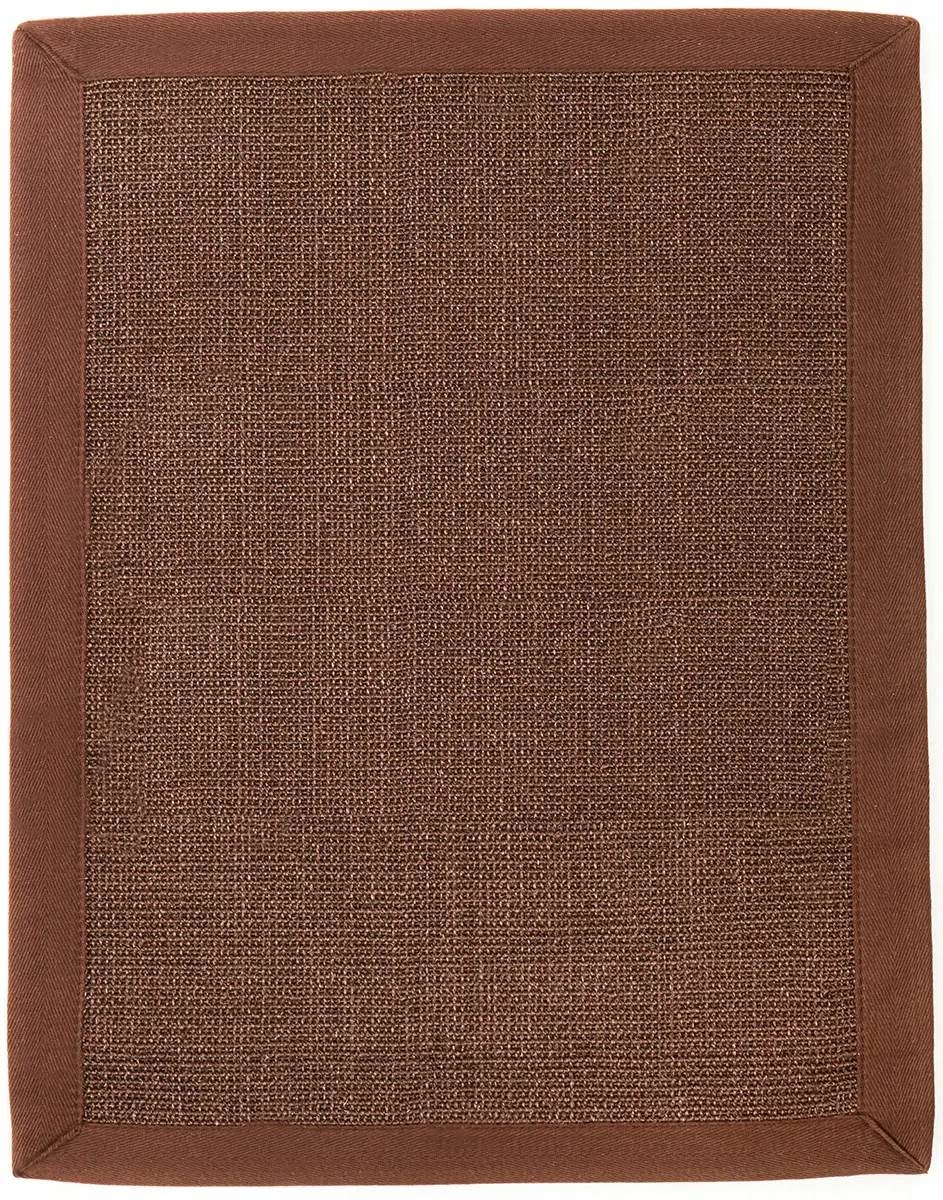 Anji Mountain Brown Flatweave Bordered Rug 2