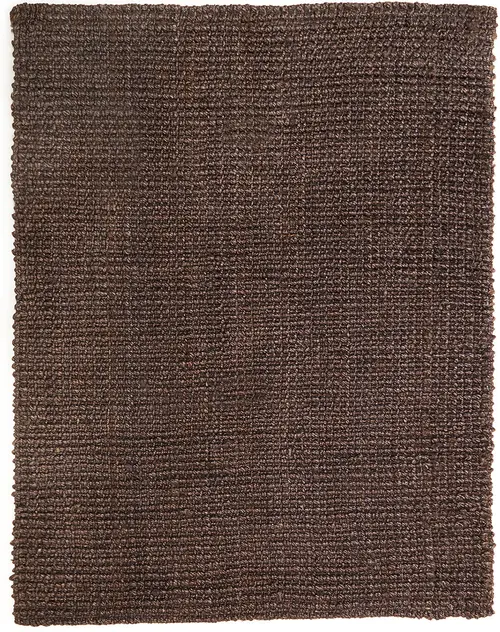 Anji Mountain Brown Braided Solid Color Rug 2