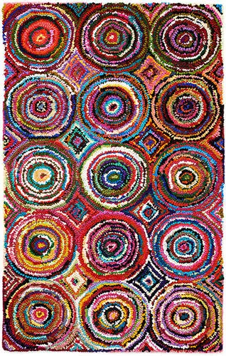 Anji Mountain Multi-Colored Pop Art Patterned Rug