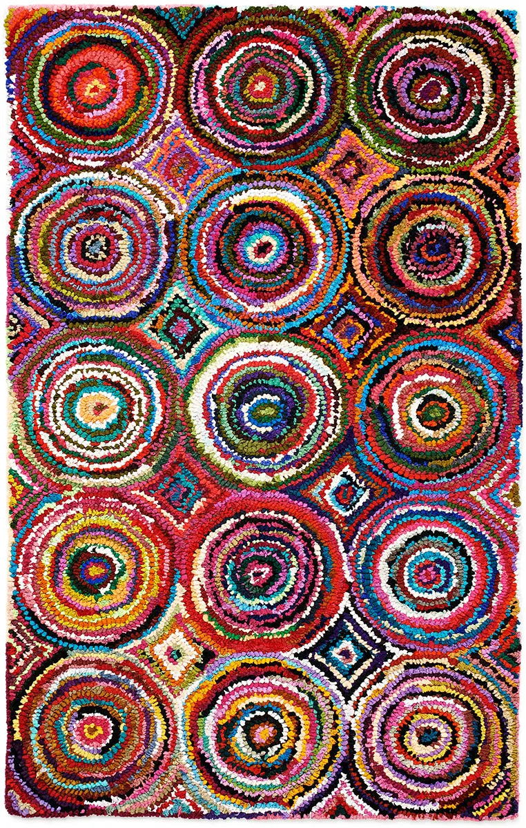 Anji Mountain Multi-Colored Pop Art Patterned Rug