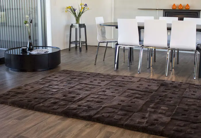 Bowron Brown Sheepskin Oddly Shaped Rug
