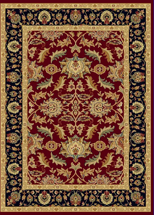 Dynamic Rugs Red Traditional Rug