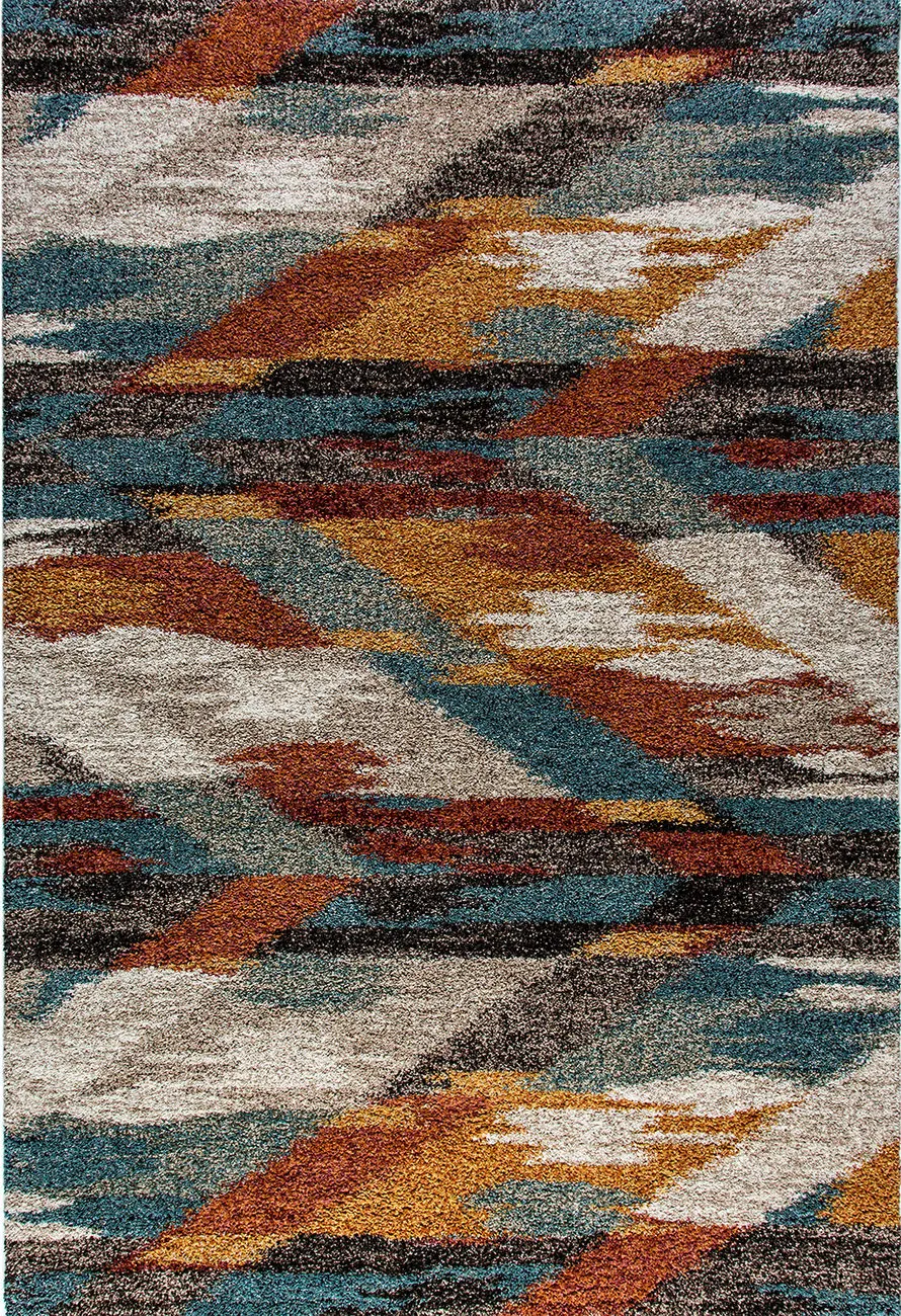 Dynamic Rugs Multi-Colored Patterned Rug 9