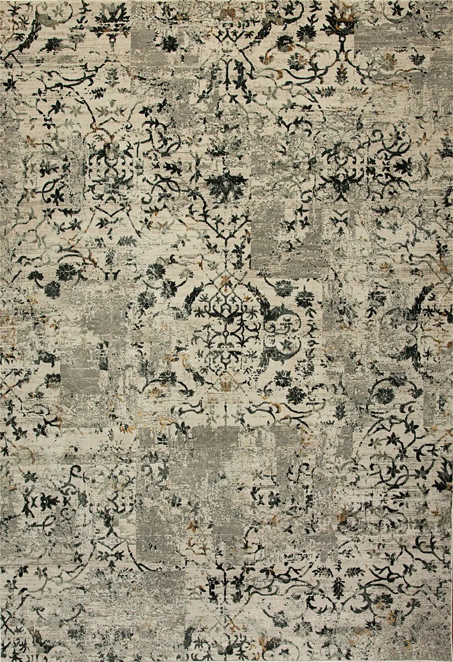 Dynamic Rugs Gray Silk Traditional Rug 2
