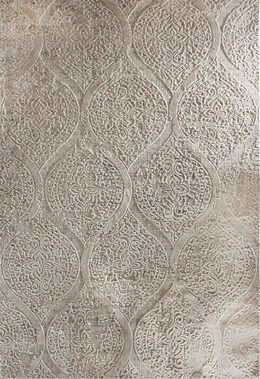 Dynamic Rugs White Silk Traditional Rug 5