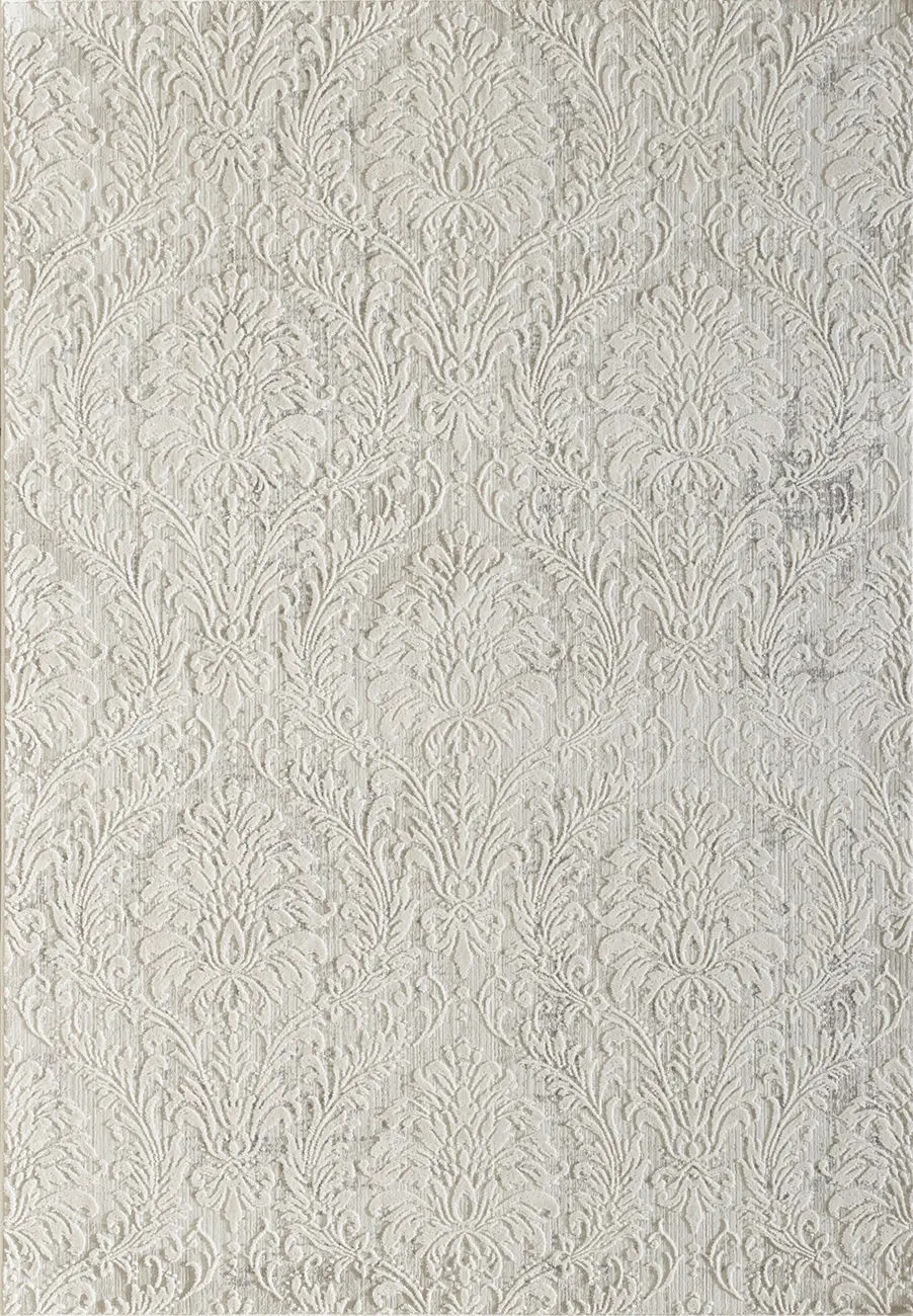 Dynamic Rugs White Silk Traditional Rug 7