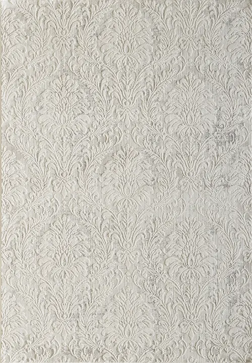 Dynamic Rugs White Silk Traditional Rug 7