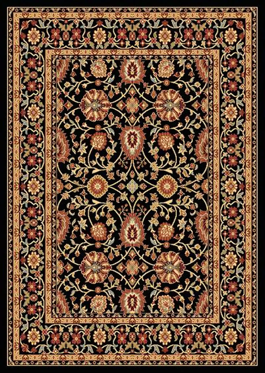 Dynamic Rugs Black Traditional Rug 6