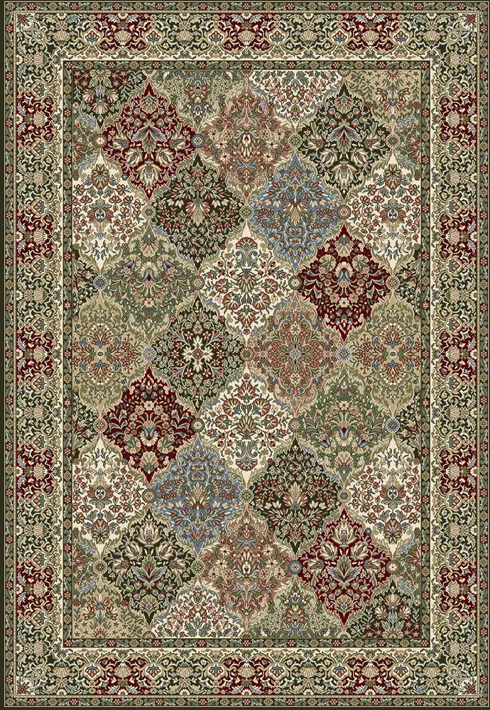 Dynamic Rugs Multi-Colored Patterned Rug