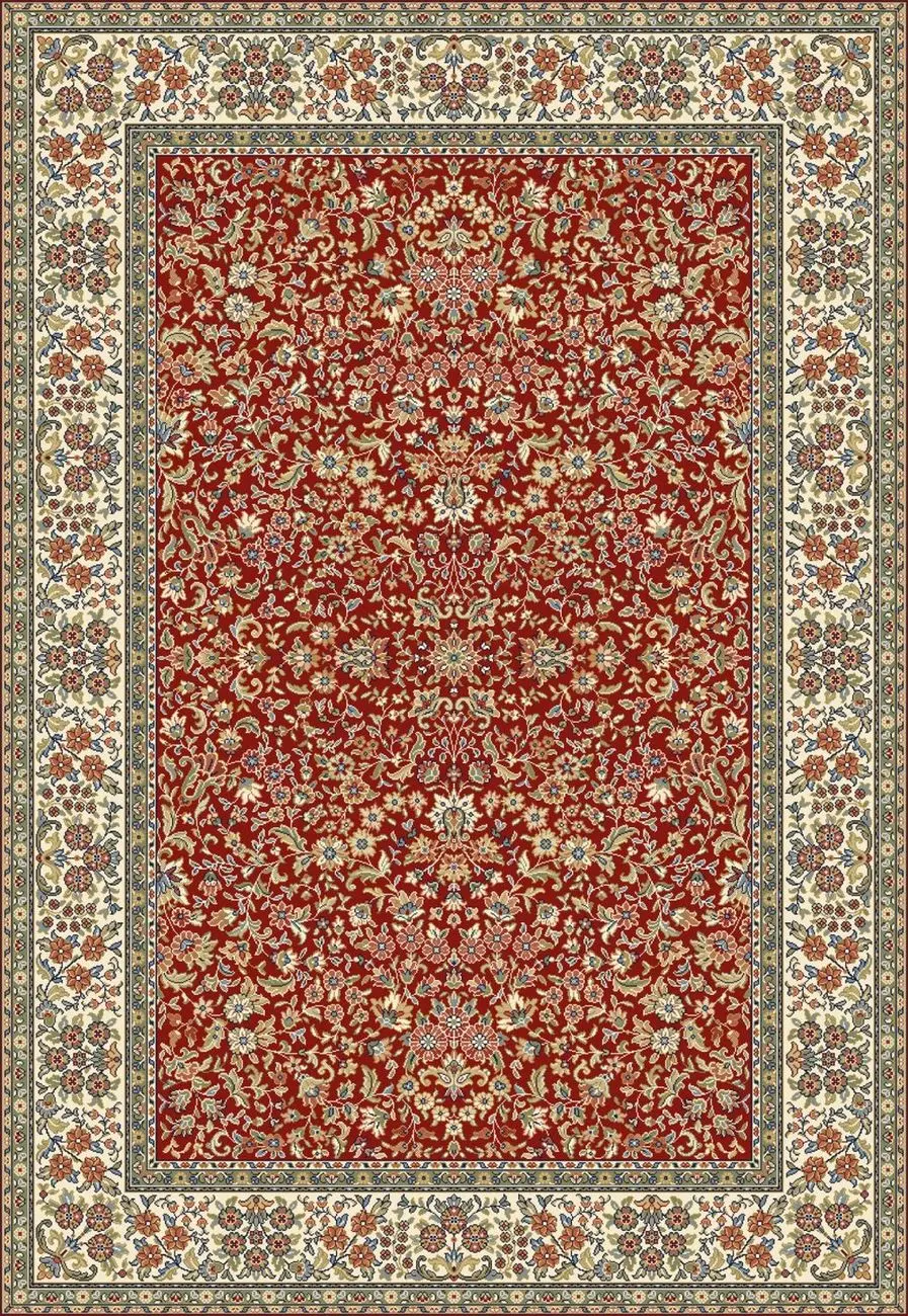 Modern Loom Ancient Garden 57078 Red/Ivory Traditional Rug