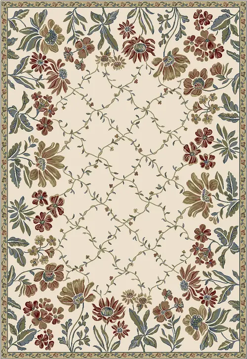 Dynamic Rugs White Patterned Rug 9