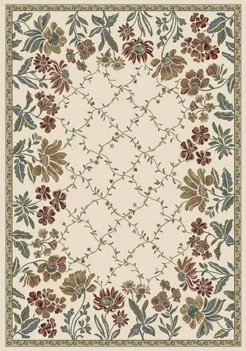 Modern Loom Ancient Garden 57084 Ivory Transitional Rug