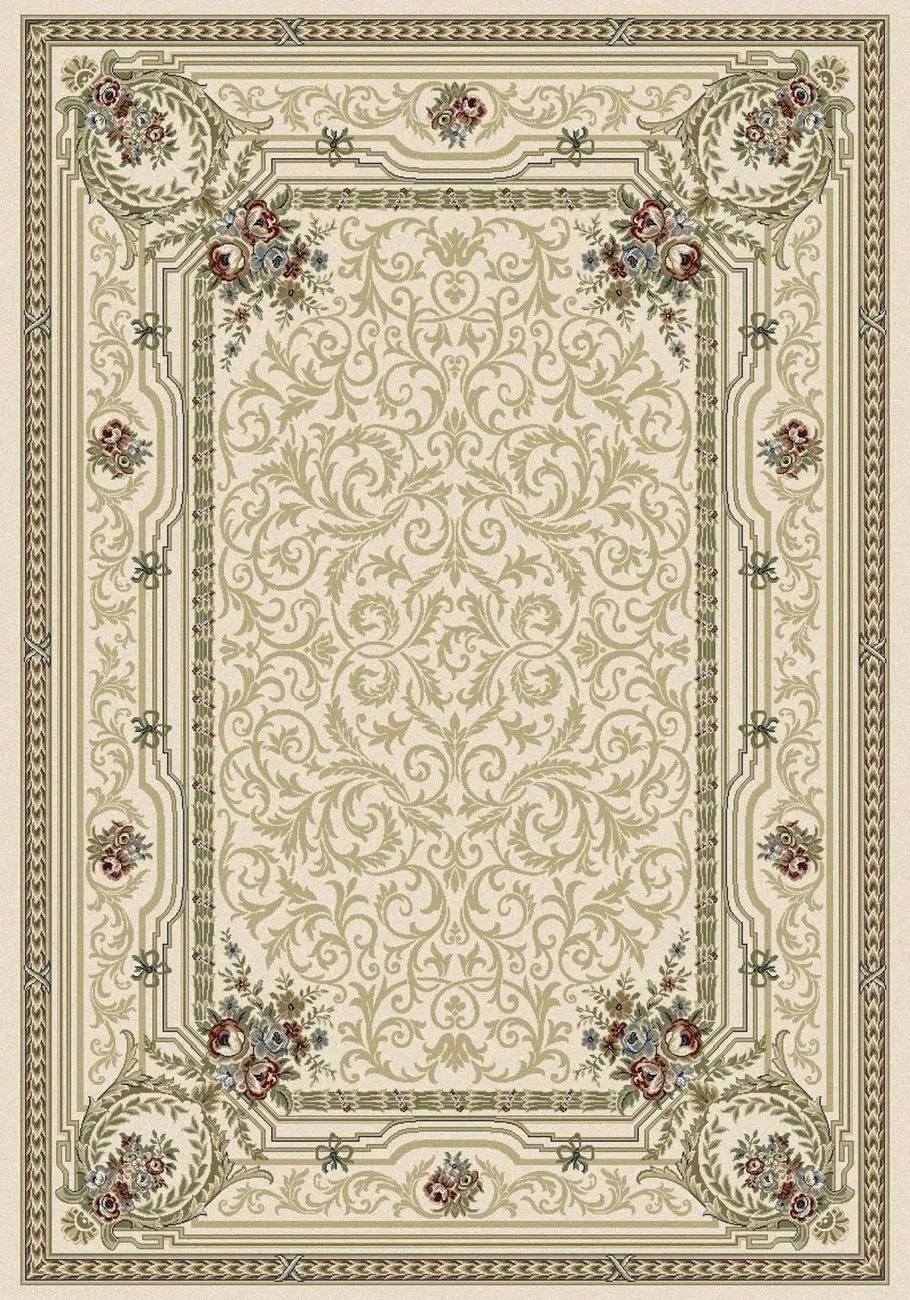 Modern Loom Ancient Garden 57091 Ivory Traditional Rug