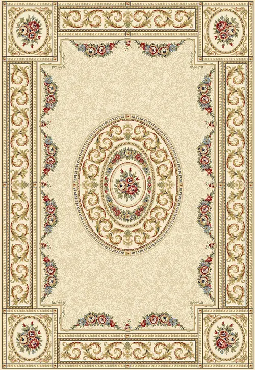 Dynamic Rugs White Patterned Rug 15