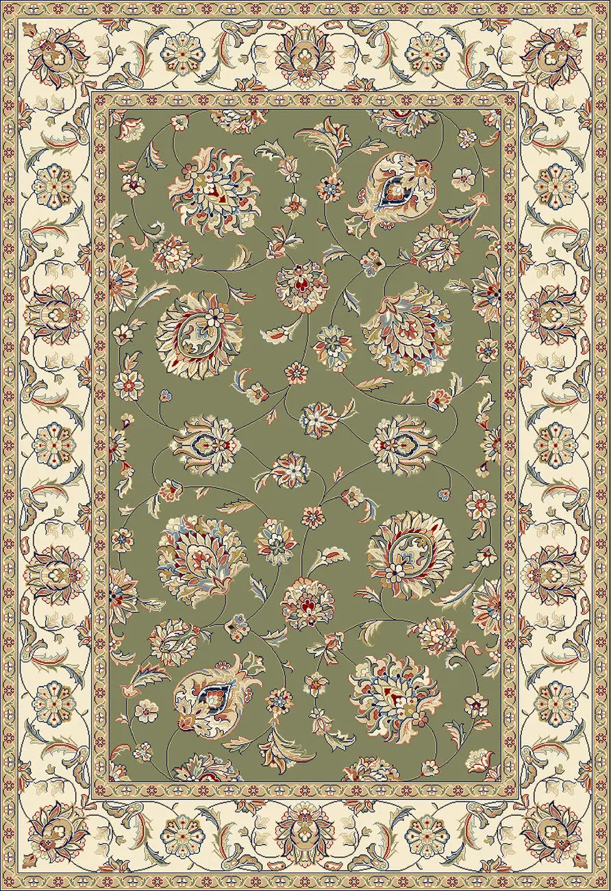 Dynamic Rugs Green Patterned Rug 3