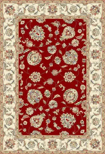 Modern Loom Ancient Garden 57365 Red/Ivory Traditional Rug