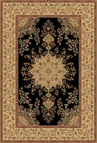Modern Loom Brilliant 7201 Black Traditional Rug