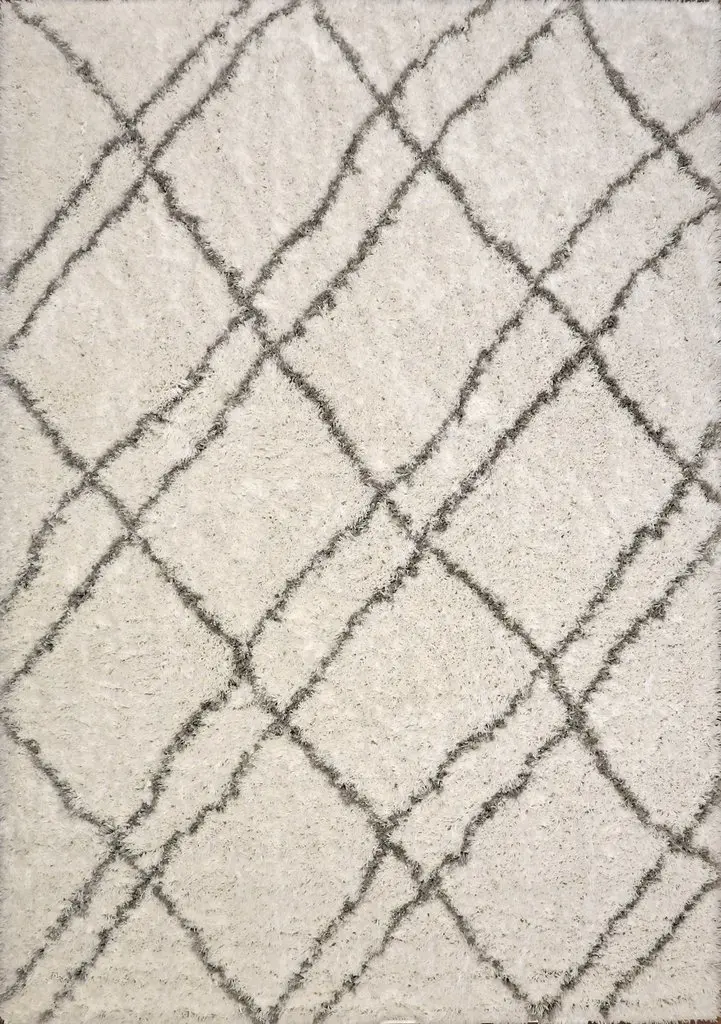 Modern Loom Nordic 7431 White/Silver Rug