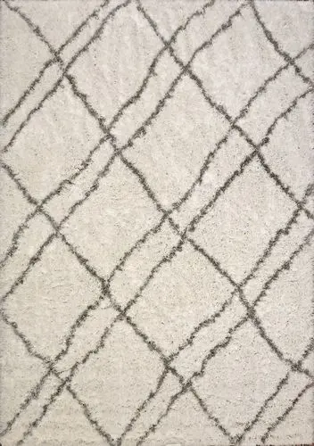 Modern Loom Nordic 7431 White/Silver Rug