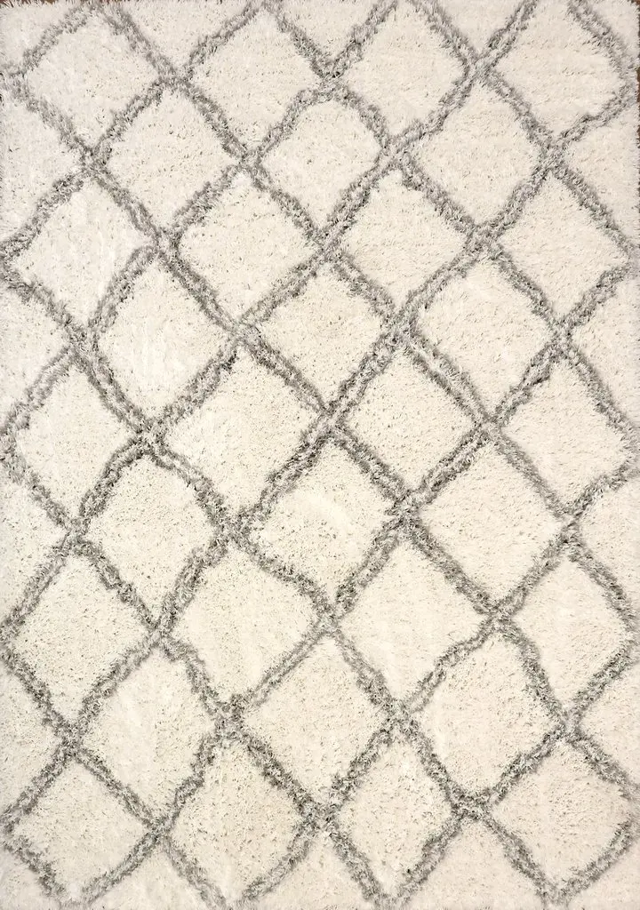 Modern Loom Nordic 7432 White/Silver Rug