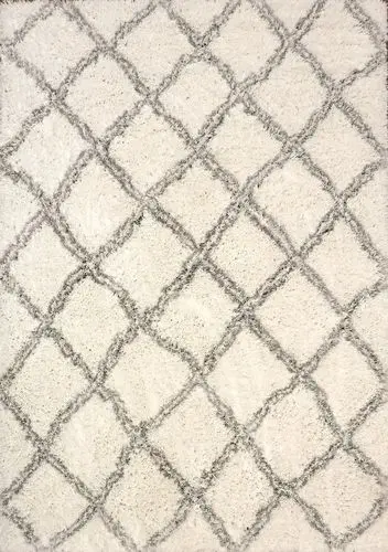 Modern Loom Nordic 7432 White/Silver Rug