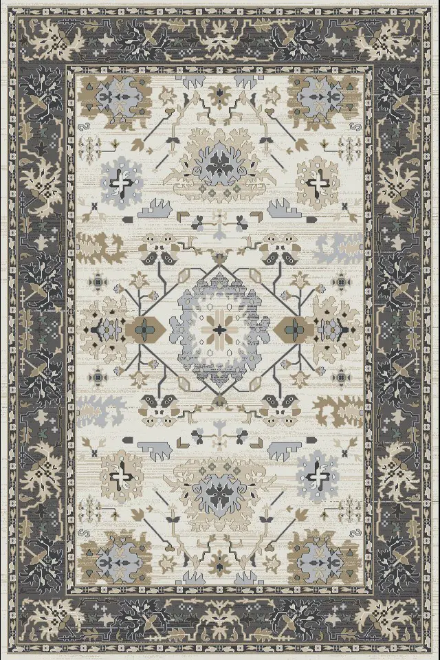 Dynamic Rugs White Traditional Rug 17