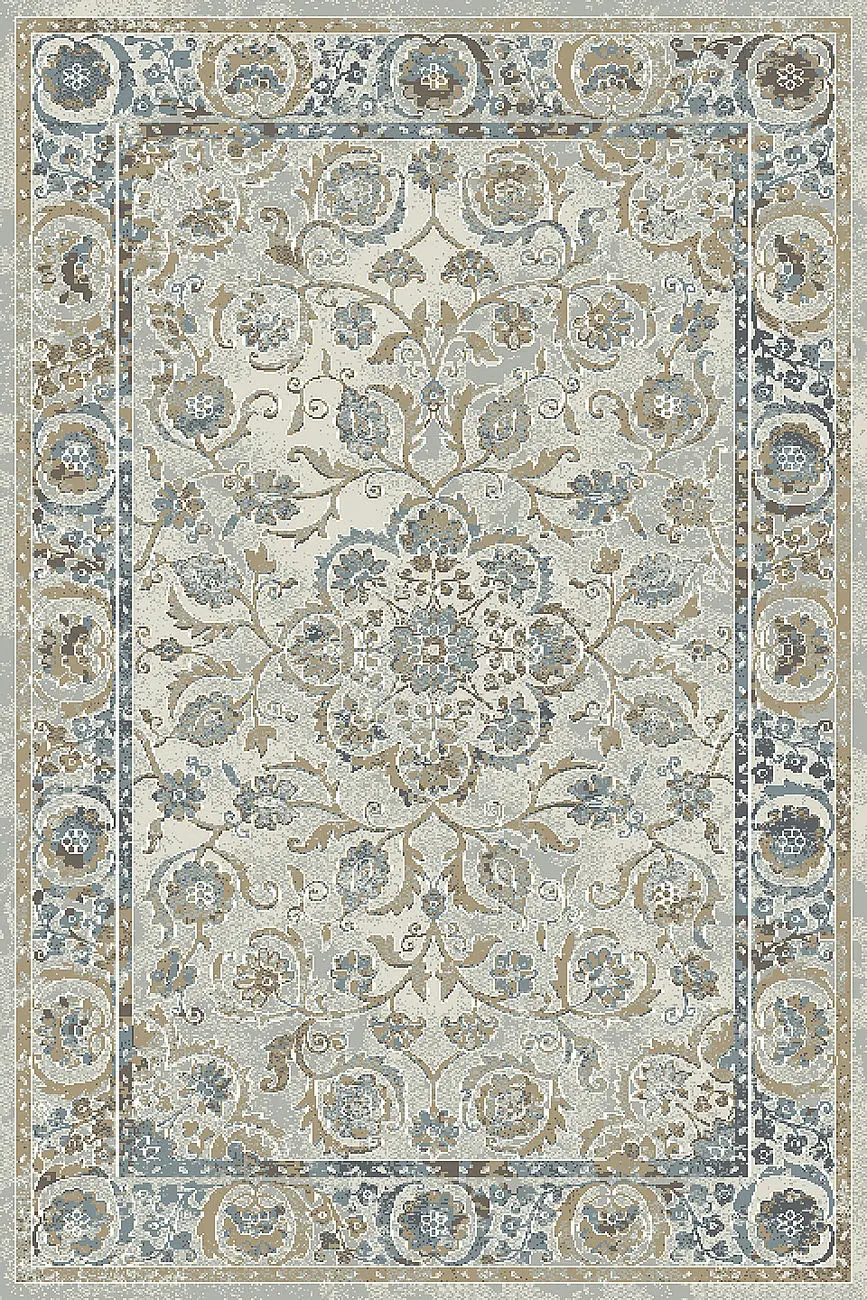 Modern Loom Royal Treasure 90267 Soft Blue/Mocha Silk Rug